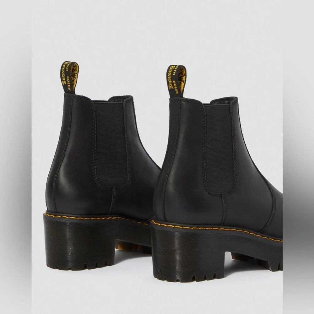 ROMETTY WYOMING LEATHER PLATFORM CHELSEA BOOTS - Picture 4 of 10